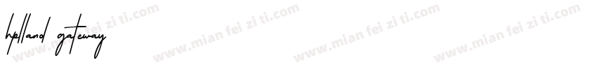 hplland gateway字体转换